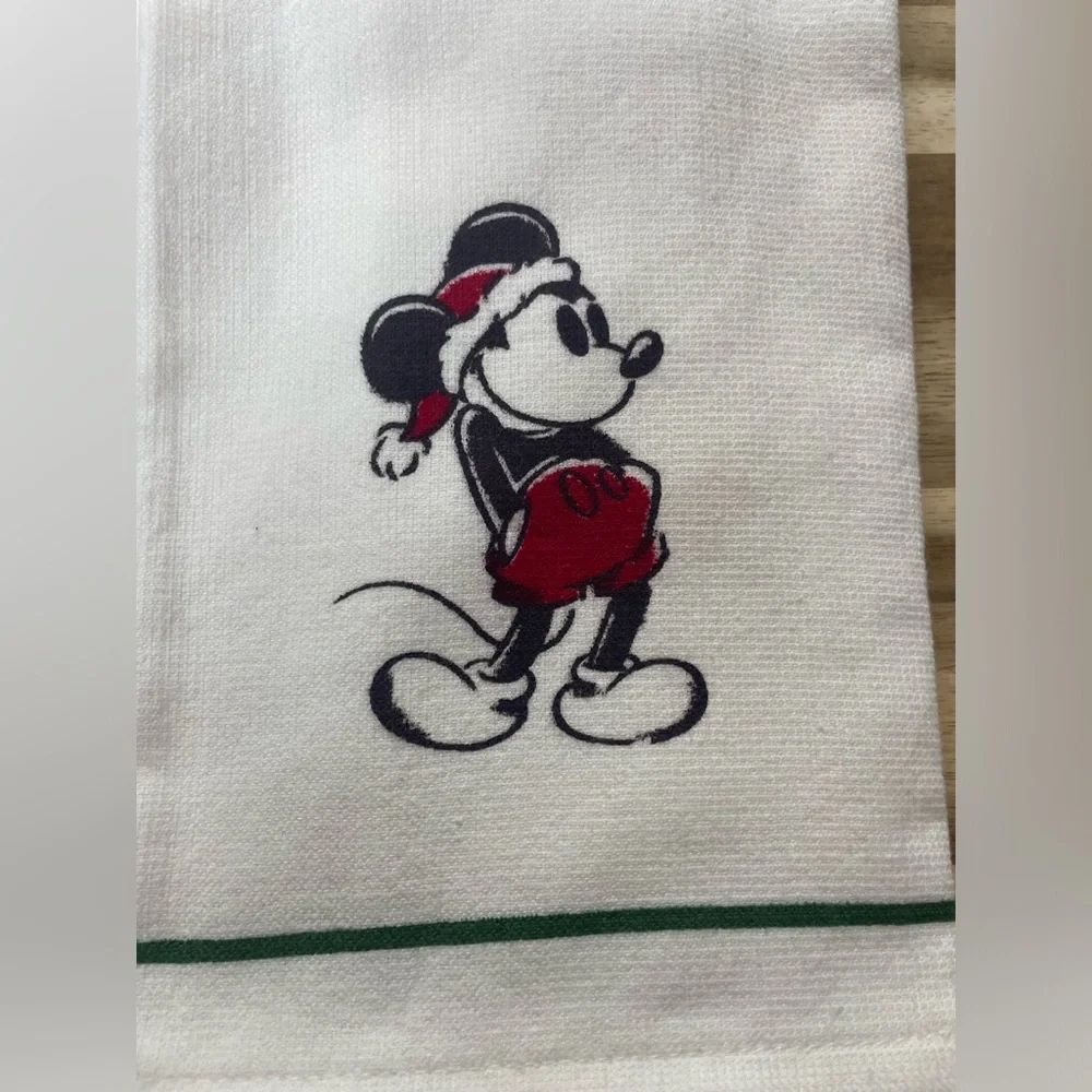 Disney Mickey Mouse Kitchen Towel set (2 pack‎ ) Christmas-100% cotton NWT